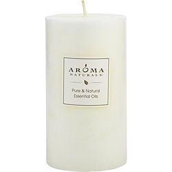 2.75 X 5 inch PILLAR AROMATHERAPY CANDLE.  COMBINES THE ESSENTIAL OILS OF PATCHOULI & FRANKINCENSE TO CREATE A WARM AND COMFORTABLE ATMOSPHERE.  BURNS APPROX. 70 HRS.