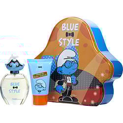 BRAINY EDT SPRAY 1.7 OZ & SHOWER GEL 2.5 OZ & METAL LUNCH BOX (BLUE & STYLE)