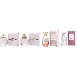 4 PIECE MINI VARIETY WITH DREAMS SUNSET & COACH EAU DE PARFUM & COACH DREAMS & COACH FLORAL AND ALL ARE 0.16 OZ MINI