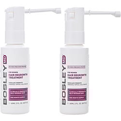 BOSLEYMD HAIR REGROWTH TREATMENT FOR WOMEN REGULAR STRENGTH MINOXIDIL TOPICAL SOLUTION 2% TWO MONTH SUPPLY 2- 2 OZ BOTTLES (SPRAYER)