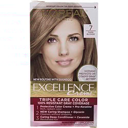 EXCELLENCE CREME PERMANENT HAIR COLOR - # 7 DARK BLONDE