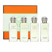 HERMES (U) 4PC MINI SET: UN JARDIN SUR LE NIL EDT 7.5ML+UN JARDIN EN MEDITERRANEE EDT 7.5ML+LE JARDIN DE MONSIEUR LI EDT 7.5ML+UN JARDIN SUR LA LAGUNE EDT Perfume By For