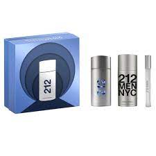 GIFT/SET 212 CAROLINA HERRERA 3 PCS. 3. Perfume By CAROLINA HERRERA For Men
