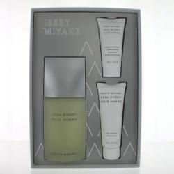 GIFT/SET ISSEY MIYAKE 3 PCS. 4.2 FL Perfume By ISSEY MIYAKE For MEN