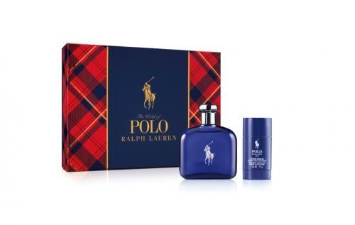 GIFT/SET POLO BLUE 2 PCS. 4.2 FL Perfume By RALPH LAUREN For MEN