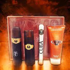 CUBA GOLD(M)4PC SET(LI)(3.4 3.3 6.7 1.17) Perfume By For Men