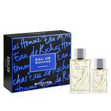 ROCHAS HOMME (M) 2PC SET: 100ML EDT SPRAY + 50ML EDT SPRAY (HARD BOX REF#RC004C11) FOR MEN. Perfume By ROCHAS For Men