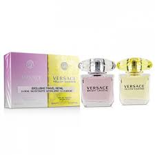VERSACE 2 PCS (W) SET: BRIGHT CRYSTAL 30ML EDT + YELLOW DIAMOND 30ML FOR WOMEN. Perfume By VERSACE For Women