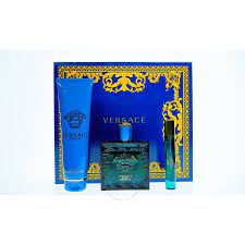VERSACE EROS PARFUM 3PCS SET: 100ML PARFUM + 150ML S/G + 10ML TRAVEL SPRAY FOR MEN. Perfume By VERSACE For Kid