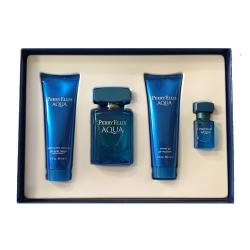 GIFT/SET AQUA 4 PCS. 3.4 FL Perfume By PERRY ELLIS For MEN