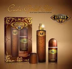 GIFT/SET GOLD 2 PCS. 3.4 FL Perfume By CUBA For MEN