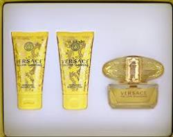 GIFT/SET YELLOW DIAMOND 3 PCS. (1. Perfume By VERSACE For WOMEN