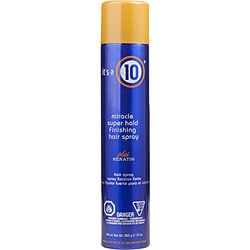 MIRACLE SUPER HOLD FINISHING SPRAY PLUS KERATIN 10 OZ