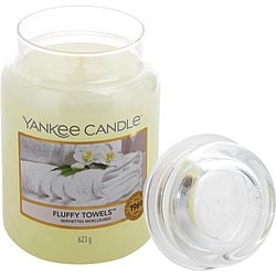 FLUFFY TOWELS SCENTED LARGE JAR 22 OZ