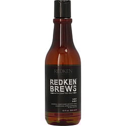 REDKEN BREWS 3 IN 1 (SHAMPOO, CONDITIONER & BODY WASH) 10 OZ