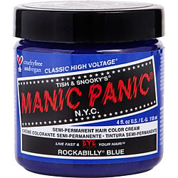 HIGH VOLTAGE SEMI-PERMANENT HAIR COLOR CREAM - # ROCKABILLY BLUE 4 OZ