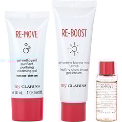 Re-Boost healthy glow tinted gel cream 50ml + Re-Move Cleansing Gel 30ml + Re-Move micelar water 10ml --3pcs