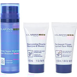 men Super Moisture Balm 50ml + Active Fash Wash 30ml + Shampoo 30ml --3pcs