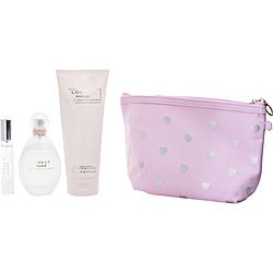 EAU DE PARFUM SPRAY 3.4 OZ & BODY LOTION 6.7 OZ & EAU DE PARFUM PEN SPRAY 0.51 OZ MINI & BAG