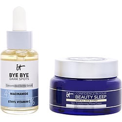 Ana Jaks Beautiful Together Glow-Getter Set: Confidence In Your Beauty Sleep Night Cream 60ml + Bye Bye Dark Spot Niacinamide Serum 30ml --2pcs