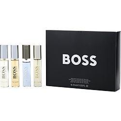 4 PIECE MENS VARIETY WITH BOSS THE SCENT EDT & BOSS #6 EDP & BOSS BOTTLED INFINITE EDP & BOSS #6 EDT AND ALL ARE SPRAY 0.33 OZ MINIS