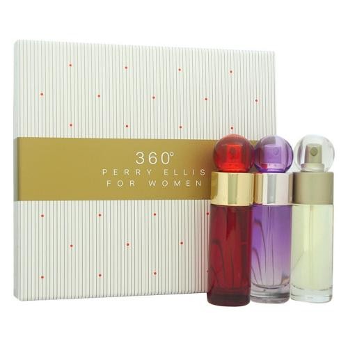 GIFT/SET 360 3 PCS.  1. Perfume By PERRY ELLIS For WOMEN