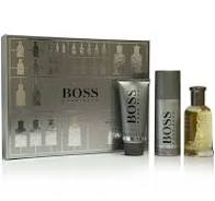 GIFT/SET BOSS HUGO BOSS 3 PCS.: GREY BOX 3.4 FL Perfume By HUGO BOSS For MEN