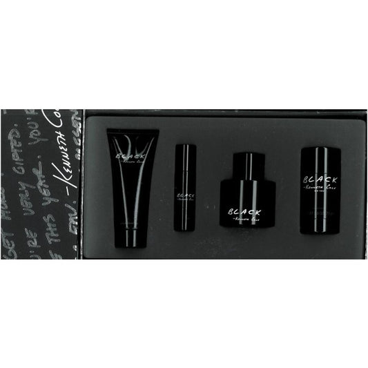 GIFT/SET KENETH COLE BLACK 4 PIECES (3.4 FL Perfume By KENNETH COLE For MEN