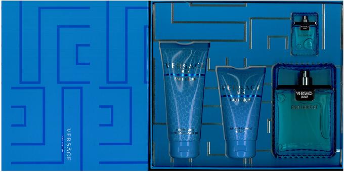 GIFT/SET VERSACE EAU FRAICHE 3 PCS.: 3.4 FL Perfume By VERSAC For MEN