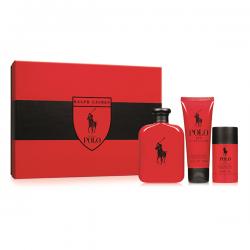 GIFT/SET POLO RED 3PCS. [4.2 FL Perfume By RALPH LAUREN For MEN