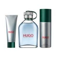 HUGO BOSS GREEN 3PC SET: 4.2OZ EDT SP  Perfume By HUGO BOSS For GEL