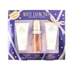 GIFT/SET WHITE DIAMOND 3 PCS.  3. Perfume By ELIZABETH TAYLOR For WOMEN