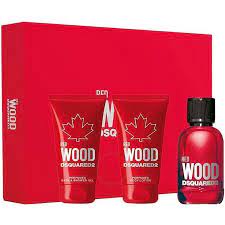 DSQUARED2 RED WOOD(W)(H/B)3PC Perfume By  For WOMEN