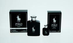 POLO BLACK(M)(DF)(LI FREE) 2PC Perfume By RALPH LAUREN For MEN