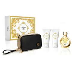 VERSACE EROS POUR FEMME 4PCS SET: 3.4 EDT SPRAY  3.4 OZ BODY LOTION  Perfume By VERSACE For Women