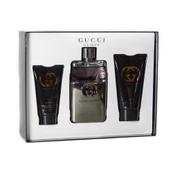 GIFT/SET GUCCI GUILTY 3 PCS. 3. Perfume By GUCCI For MEN