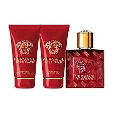 GIFT/SET VERSACE EROS FLAME BY VERSACE 3 PCS.  VERSACE EROS FLAME 1. Perfume By VERSACE For Men