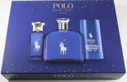 RALPH LAUREN POLO BLUE SET 3PCS FOR MEN. DEIGNER:RALPH Perfume By RALPH LAUREN For Kid